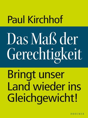 cover image of Das Maß der Gerechtigkeit